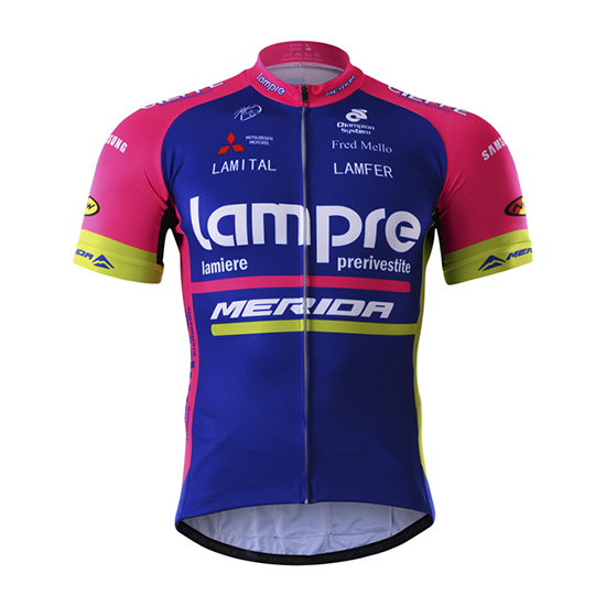 Abbigliamento Lampre Merida 2017 Manica Corta e Pantaloncino Con Bretelle blu - Clicca l'immagine per chiudere